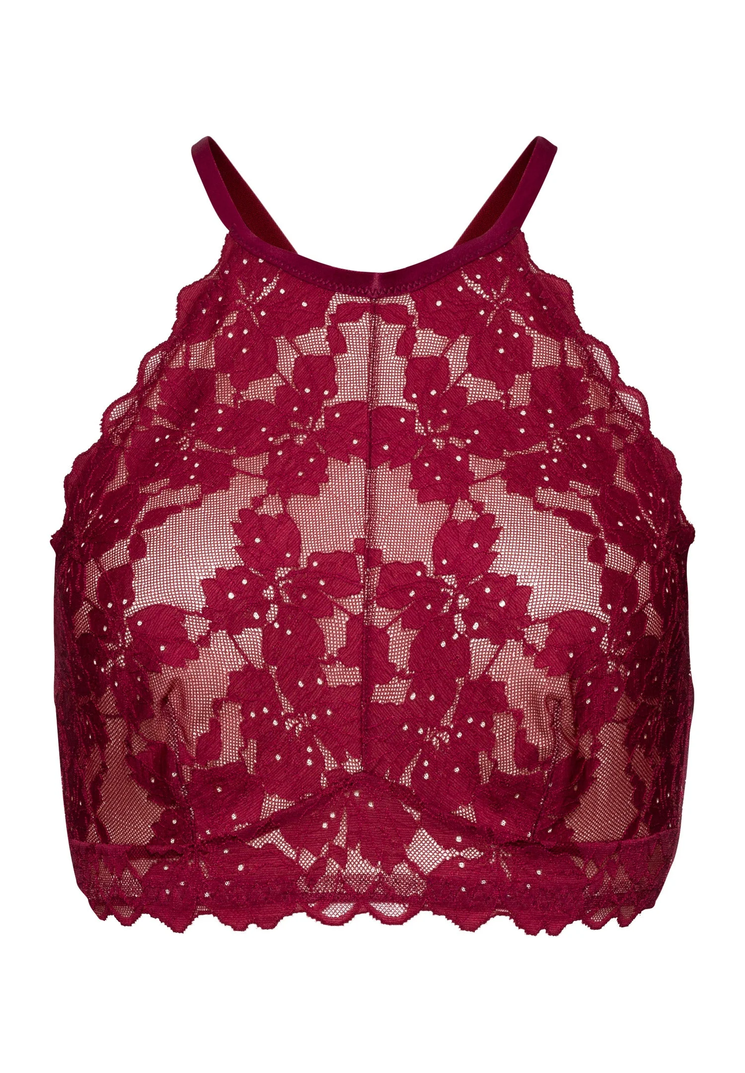Anais Lace Halter Neck Bralette - 1