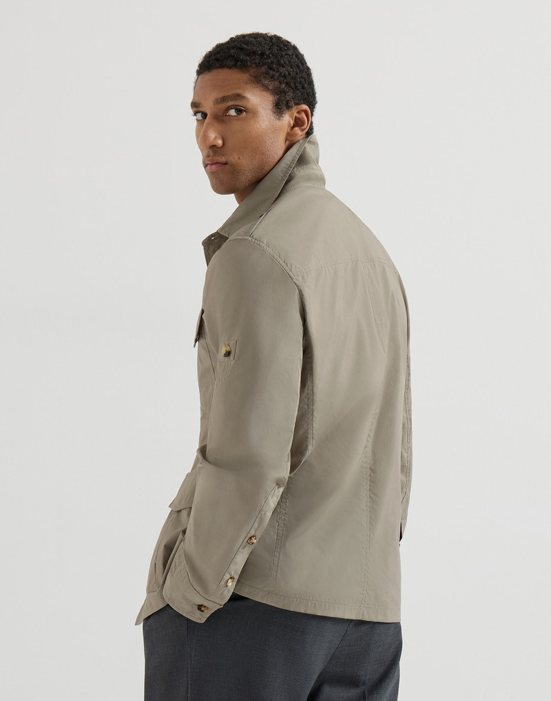 Lightweight water-resistant techno cotton unlined safari jacket 3