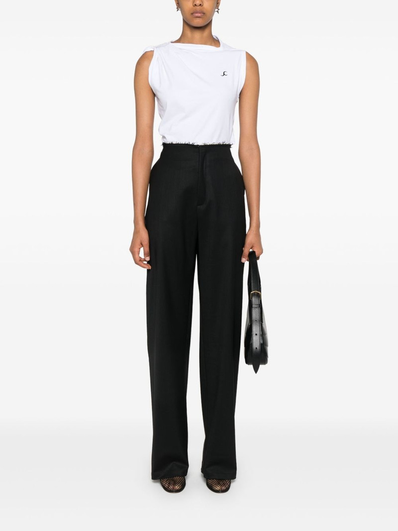 JADE CROPPER raw-cut trousers outlook