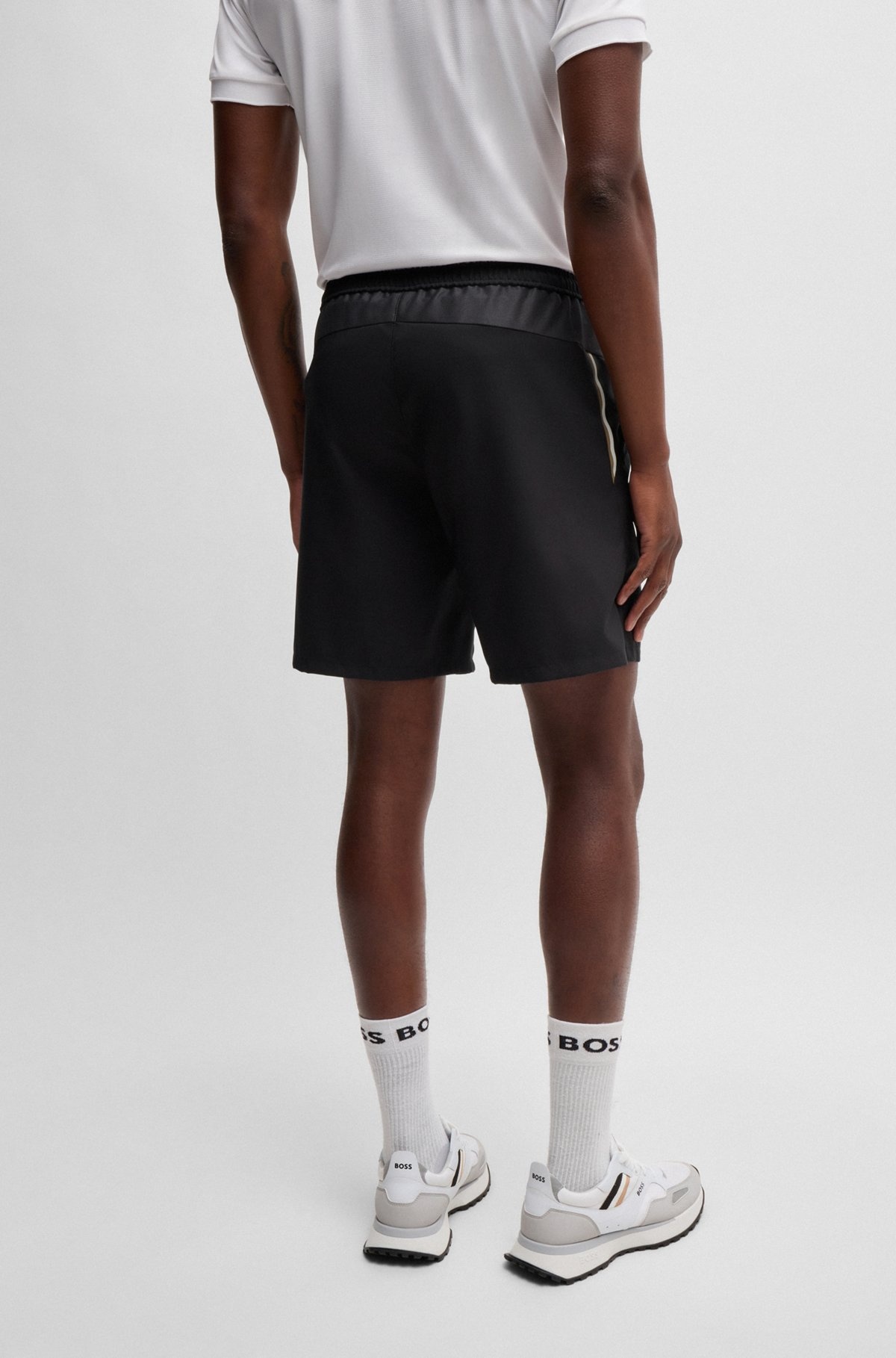 BOSS X MATTEO BERRETTINI SHORTS IN QUICK-DRY FABRIC - 4