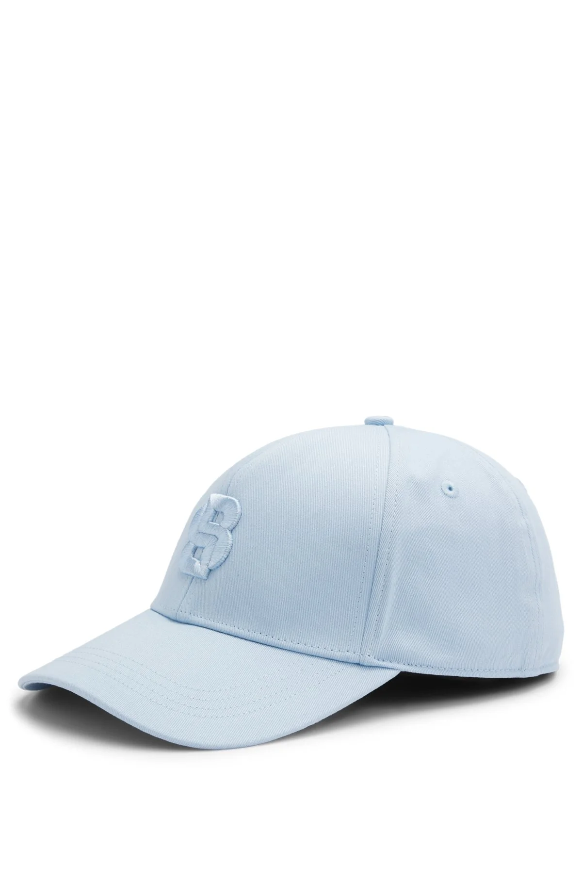 COTTON-TWILL CAP WITH EMBROIDERED DOUBLE B MONOGRAM - 1