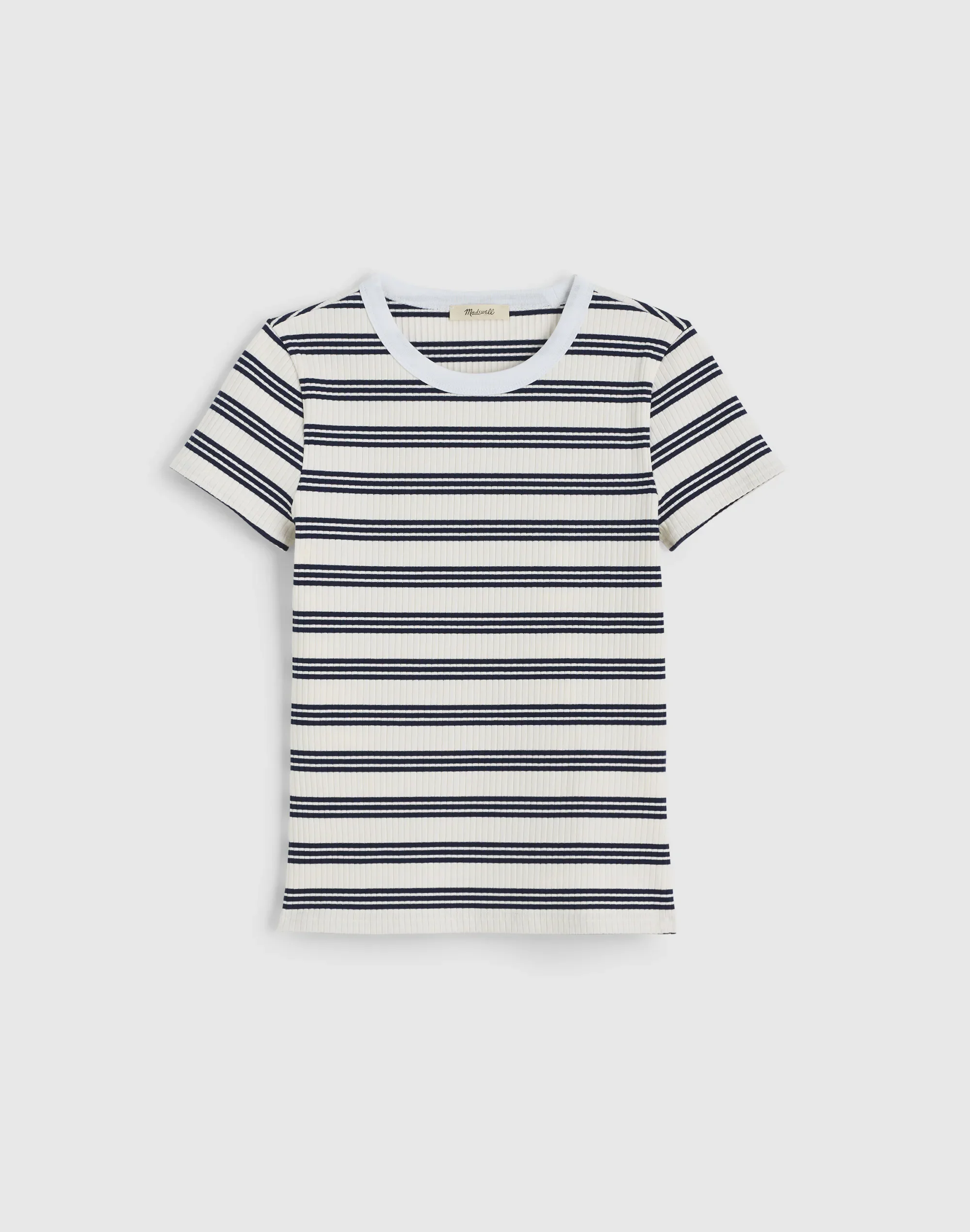 Crewneck Tee in Heavierweight Rib - 1