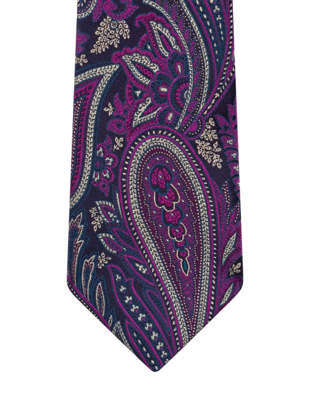 paisley-pattern silk tie - 3