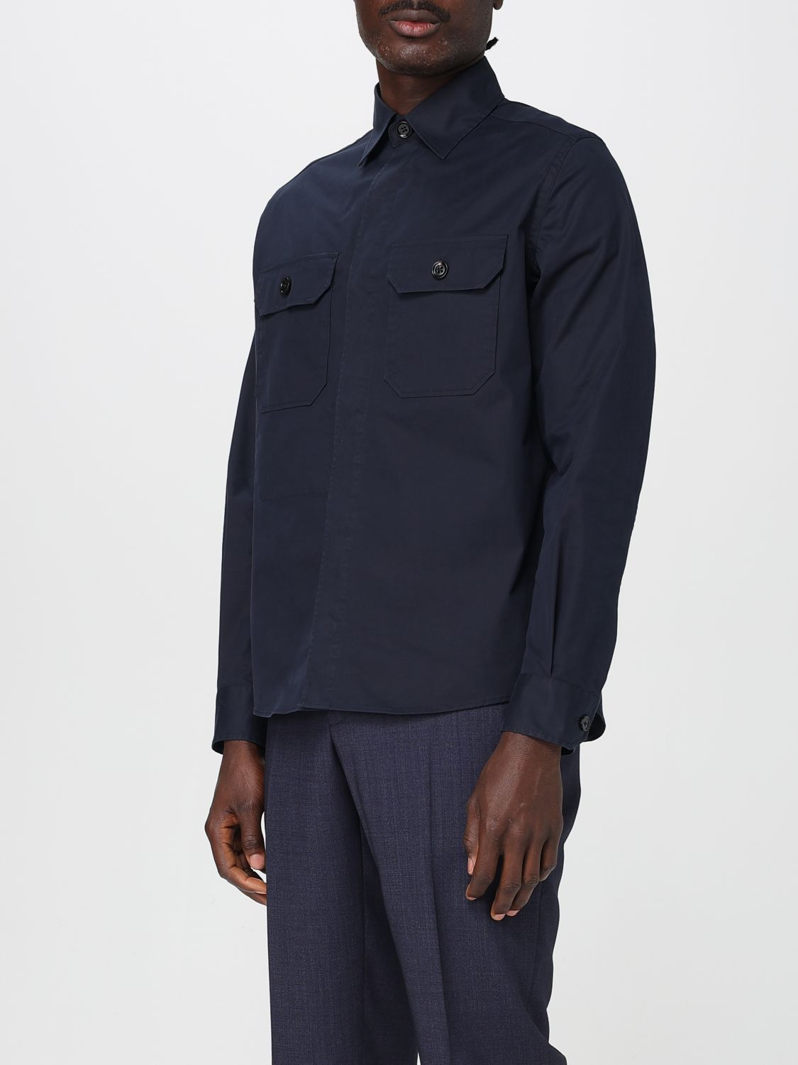Zegna Shirt Men Blue - 4