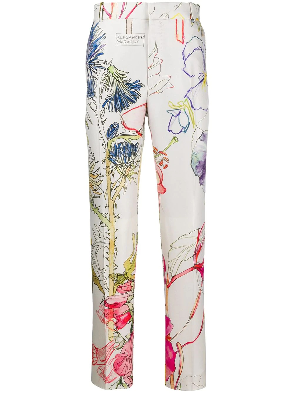 floral-print trousers - 1