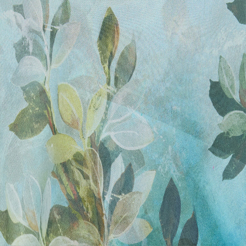 Extra-Long Silk Dress With Nature Print 5