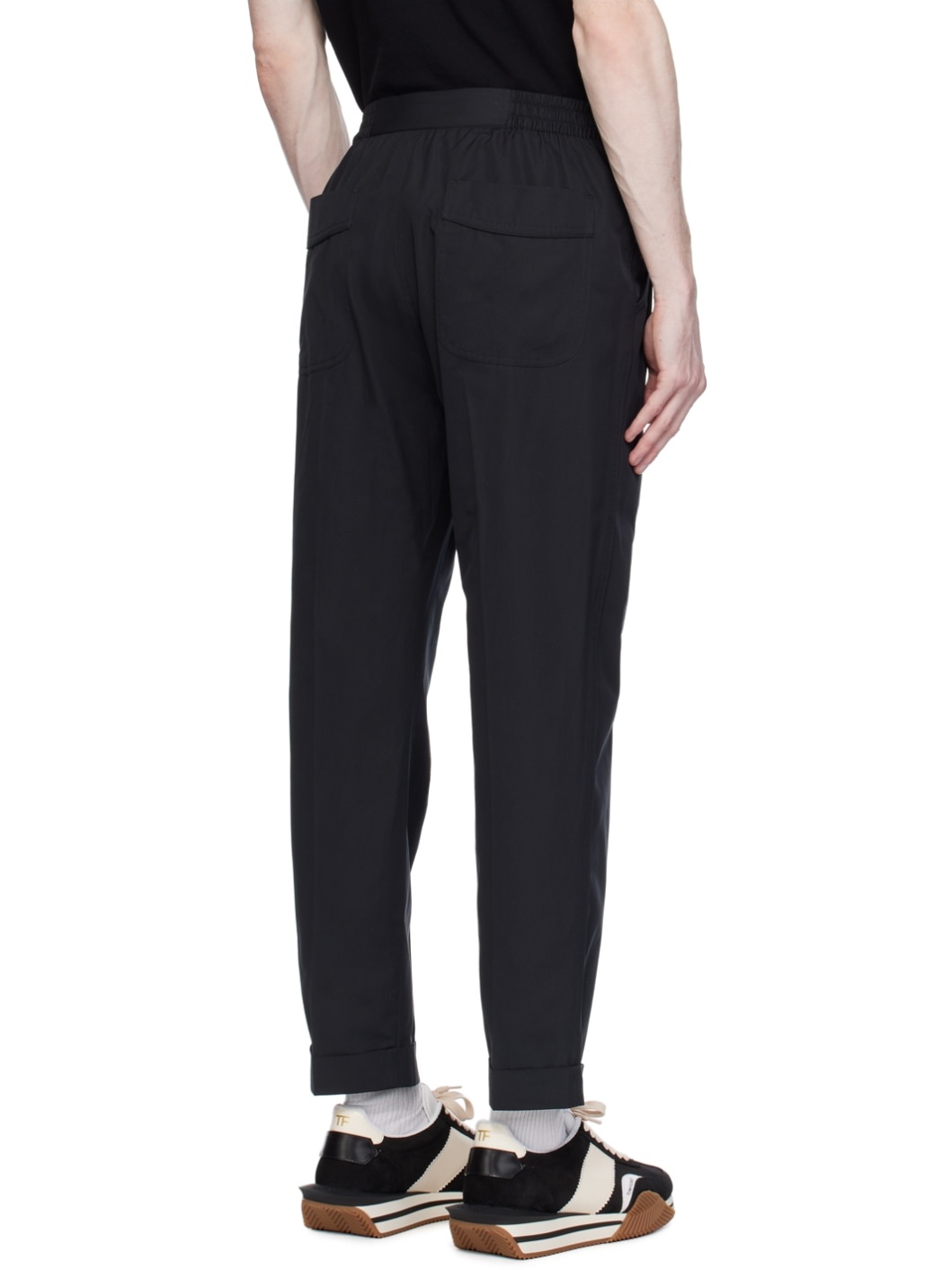 Black Pleat Pants - 3