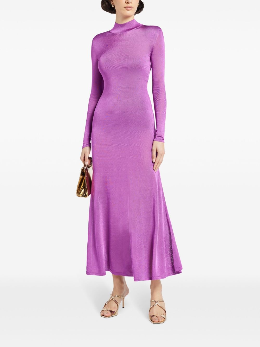 knitted jersey maxi dress - 2