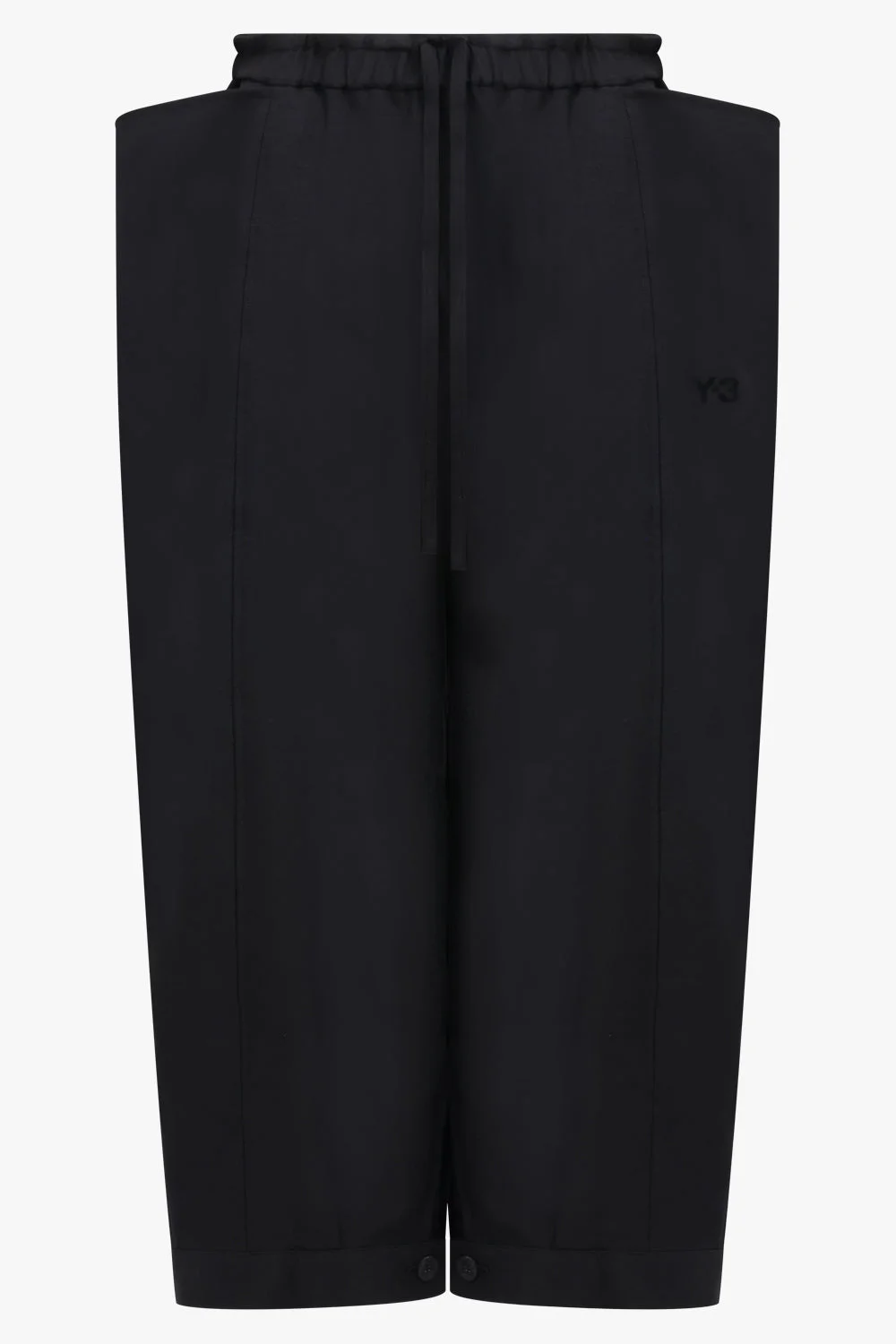 SPORT UNIFORM CROPPED TRACK PANT | BLACK - 1