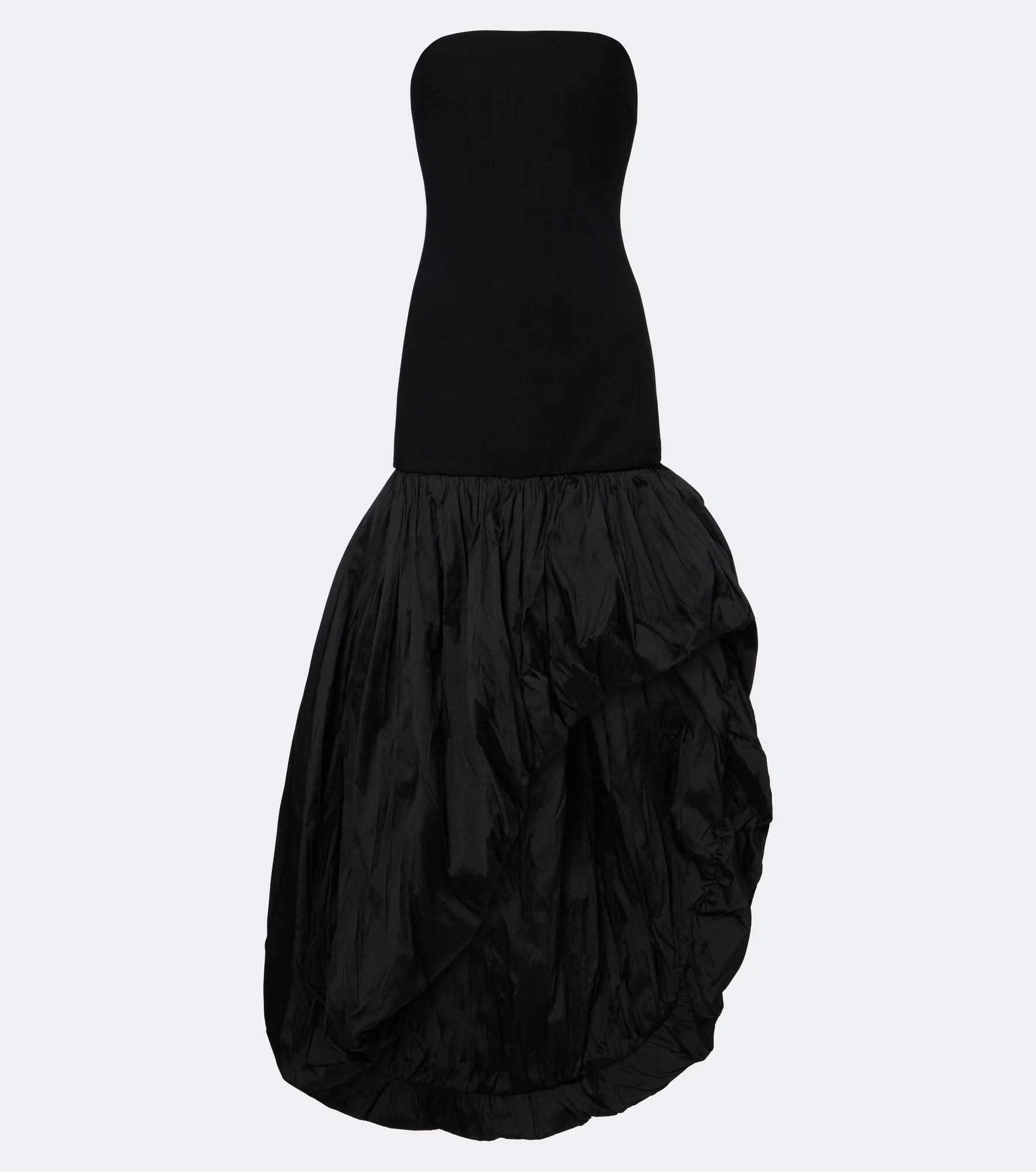 Asymmetric strapless gown - 1