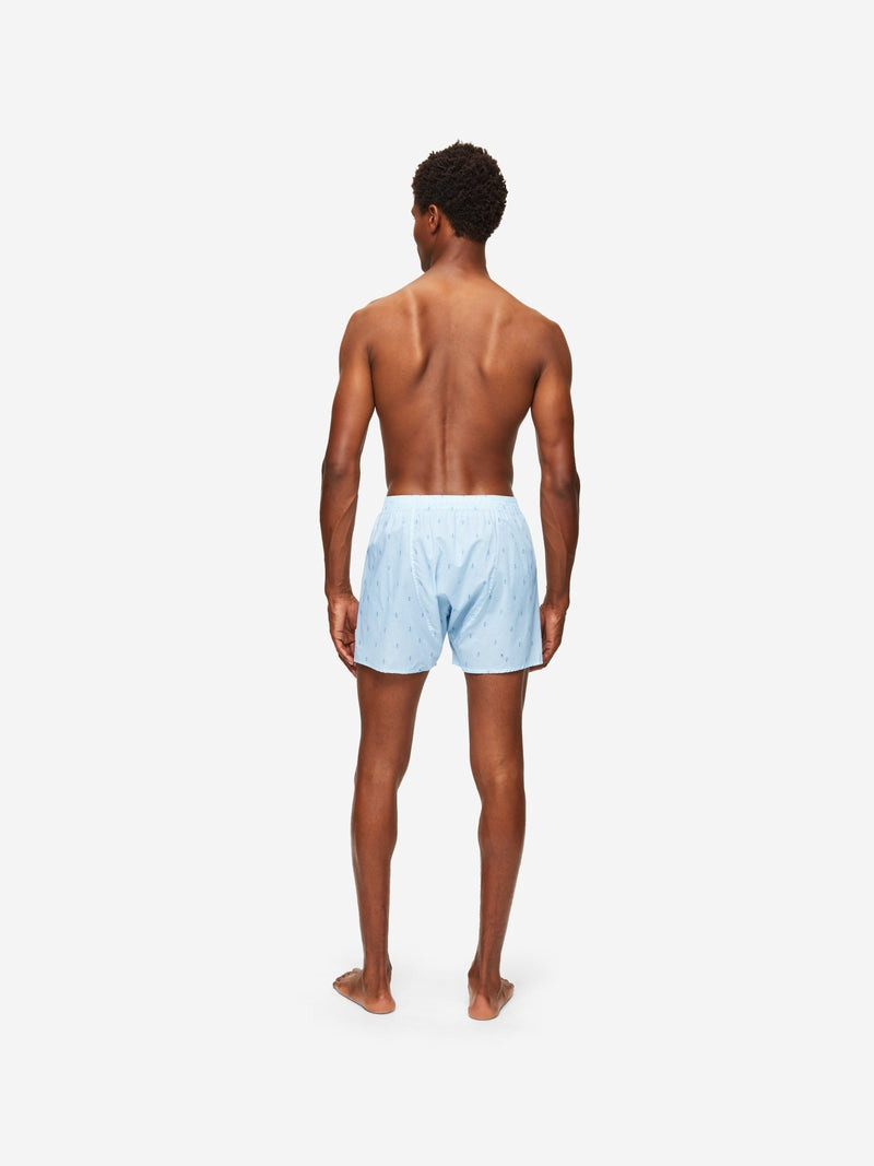 Men's Classic Fit Boxers Nelson 94 Cotton Batiste Blue 6