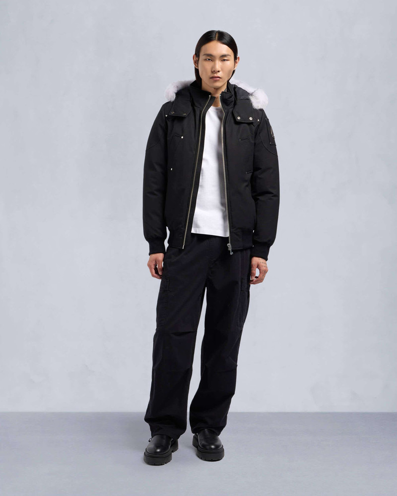 MOOSE KNUCKLES ORIGINALS SHEARLING BALLISTIC BOMBER JACKET outlook