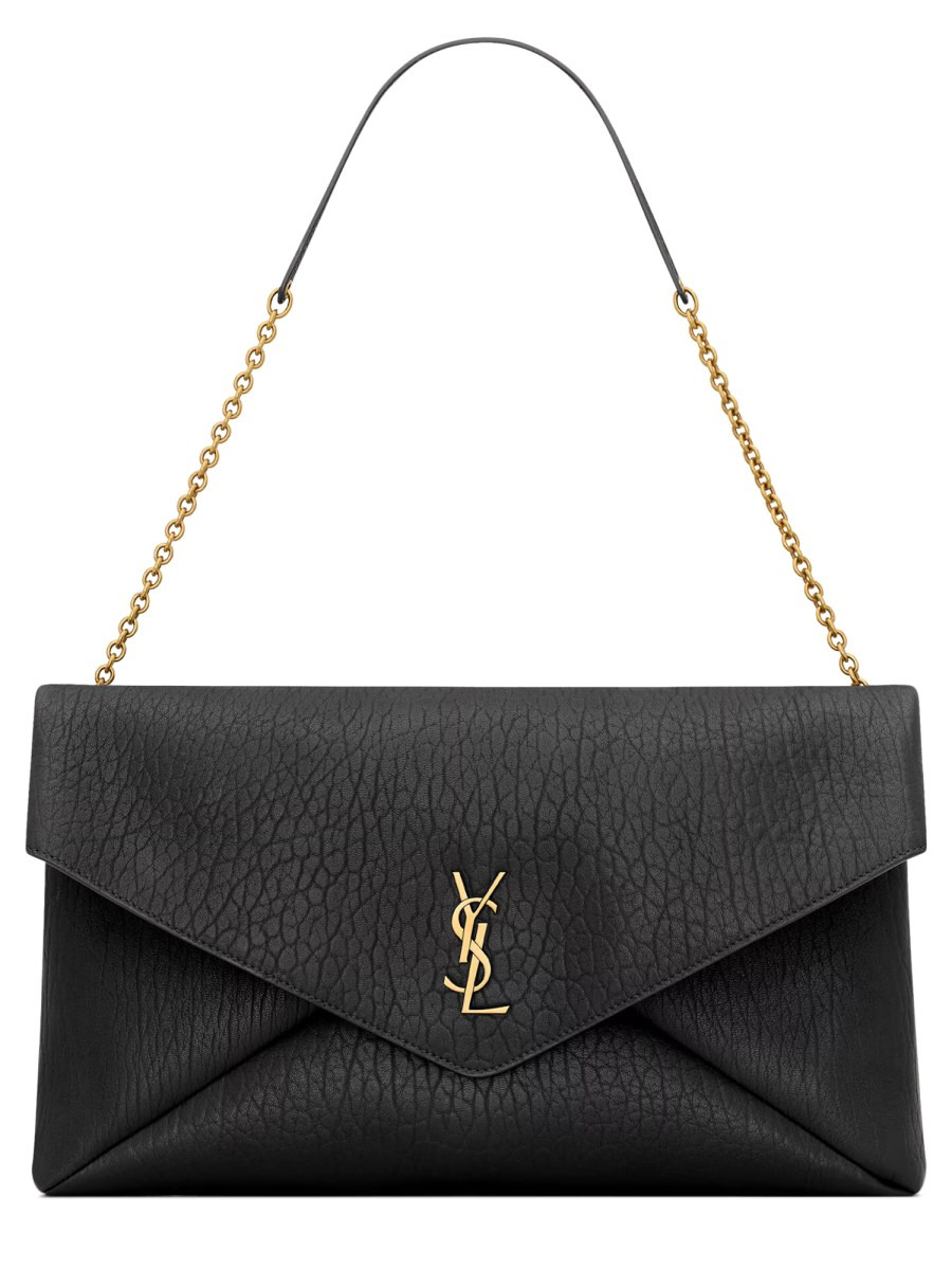 LEATHER 'ENVELOPE CASSANDRE' XXL CLUTCH BAG - 1