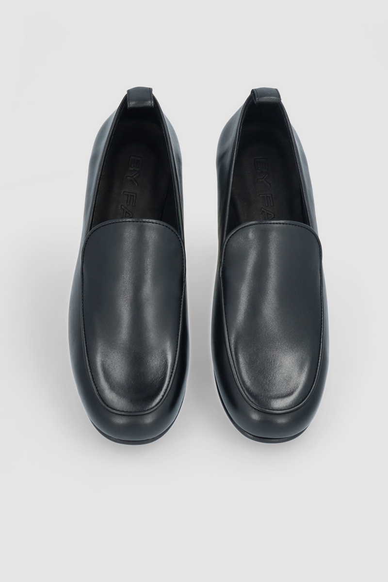 ALFRED BLACK NAPPA LEATHER LOAFER - 3