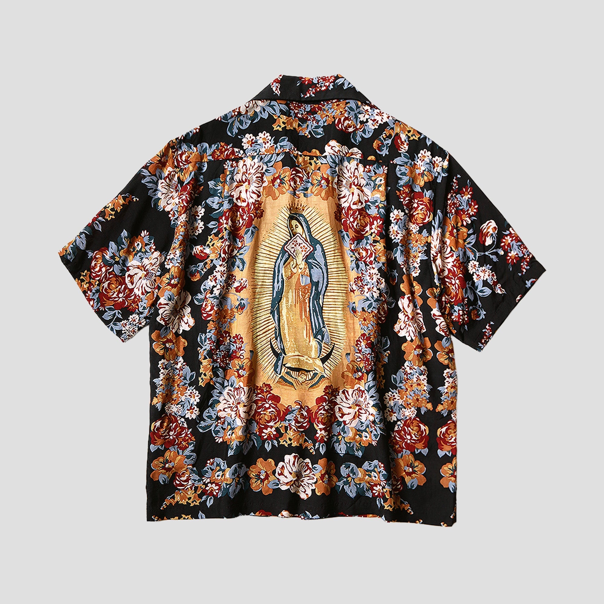 SILK/RAYON MARIA WRANGLER COLOR ALOHA SHIRTS - 1