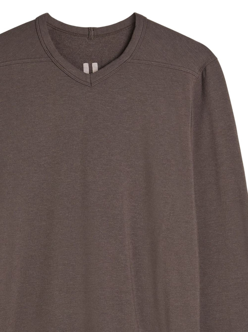 Rick Owens V-neck long-sleeve T-shirt outlook