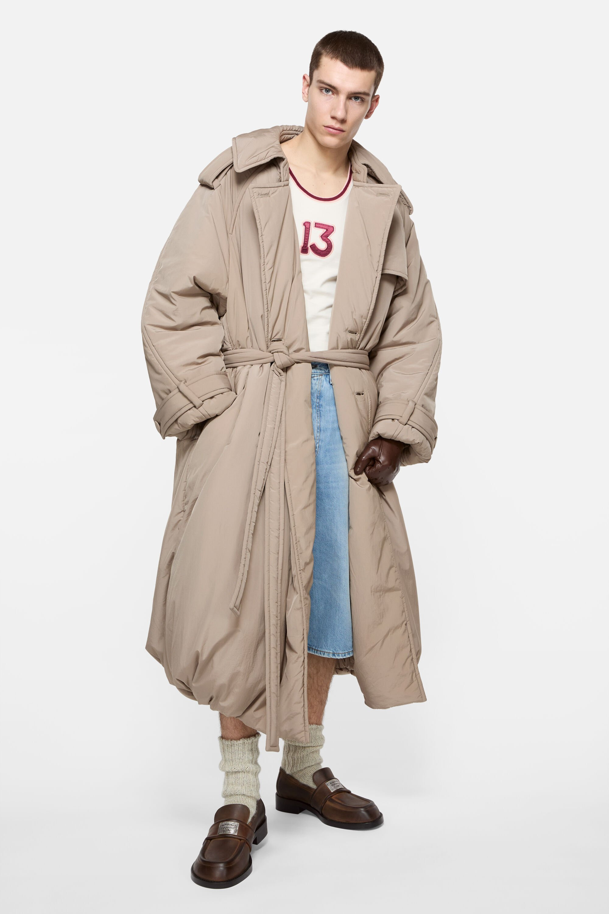 Technical trench coat - Almond brown - 2