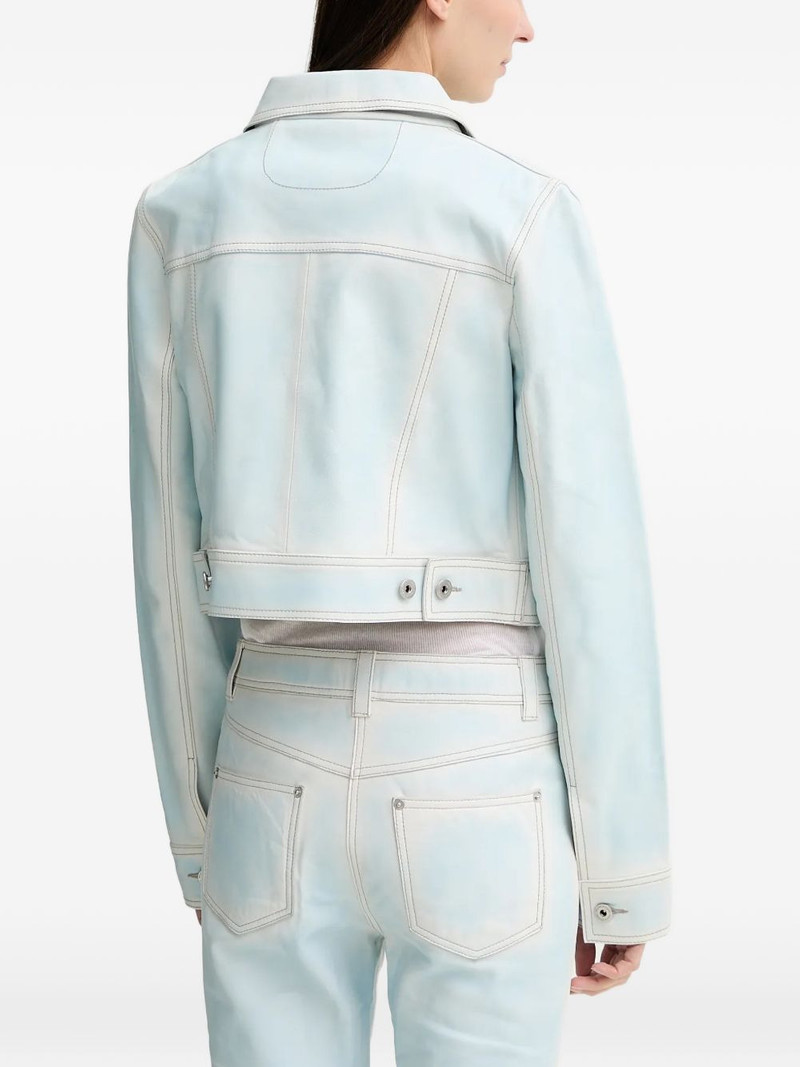 Calliope buttoned leather jacket 3