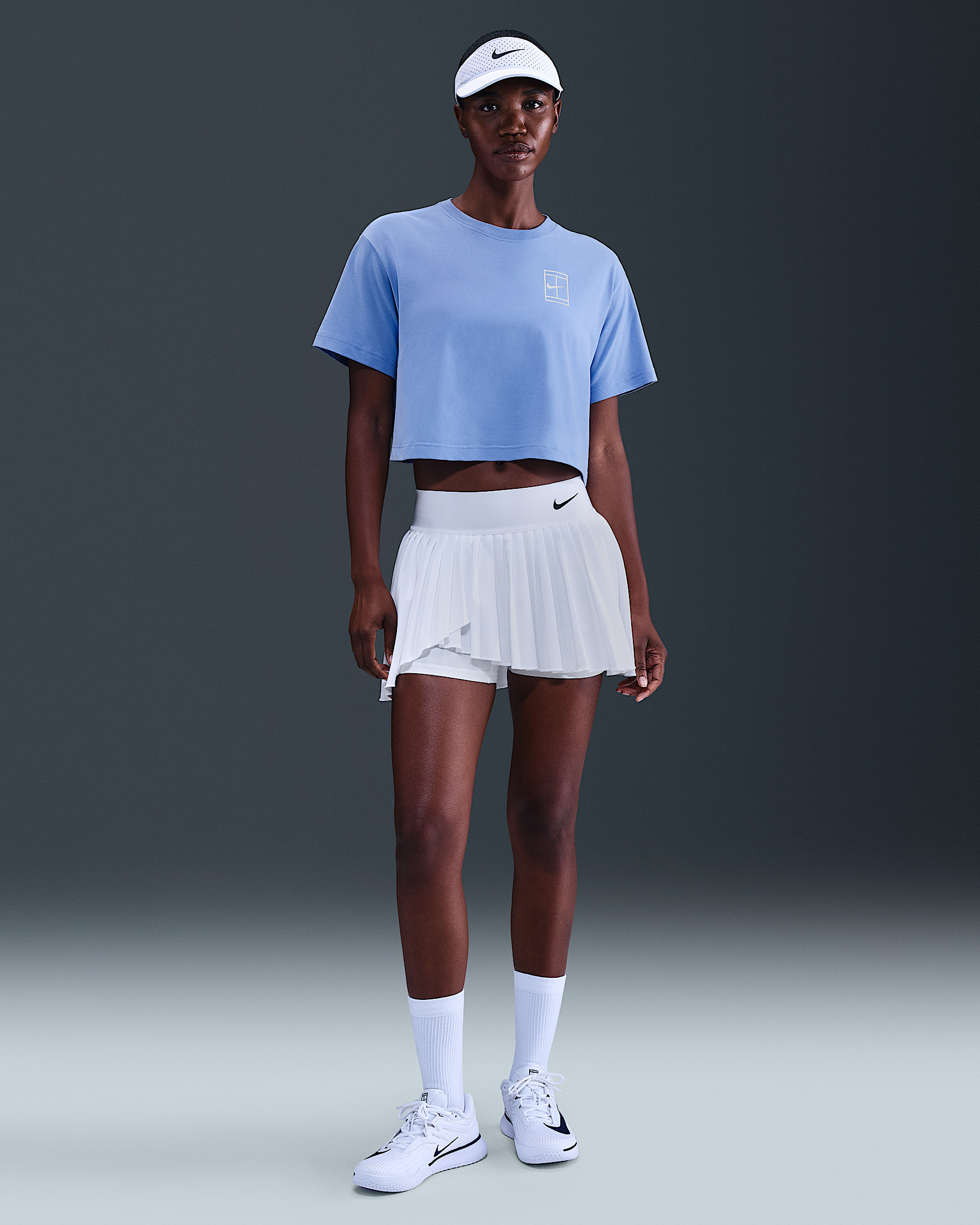Nike Slam Women's Dri-FIT Short-Sleeve Cropped Tennis T-Shirt - 4