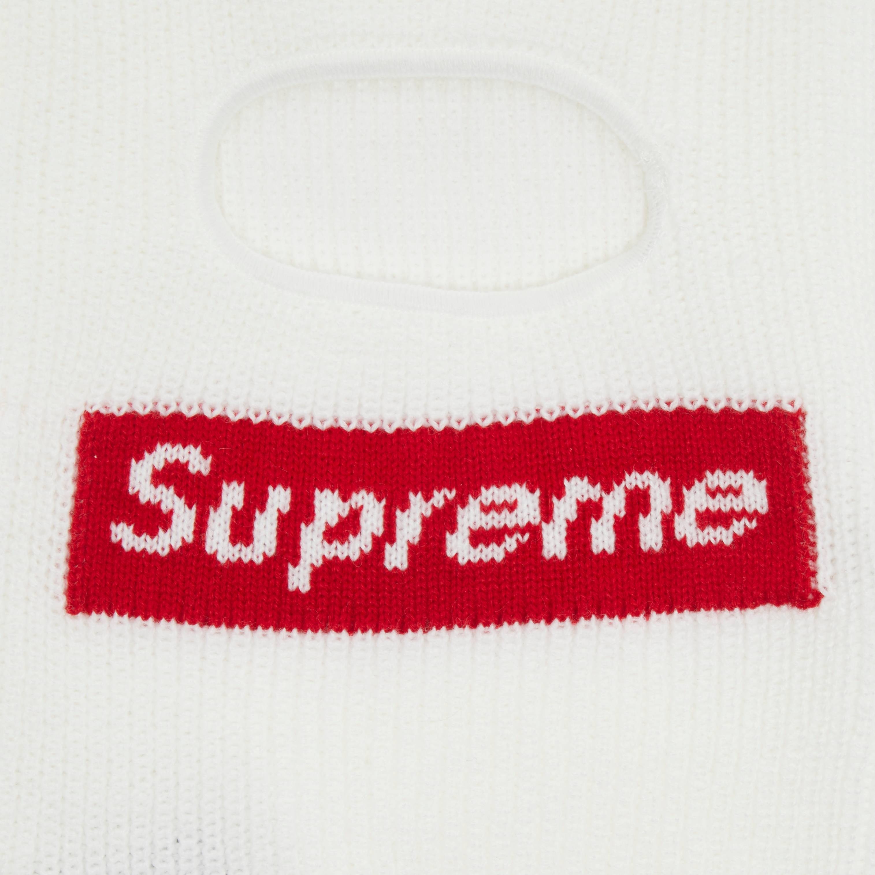 Supreme x New Era Box Logo Balaclava 'White' - 3