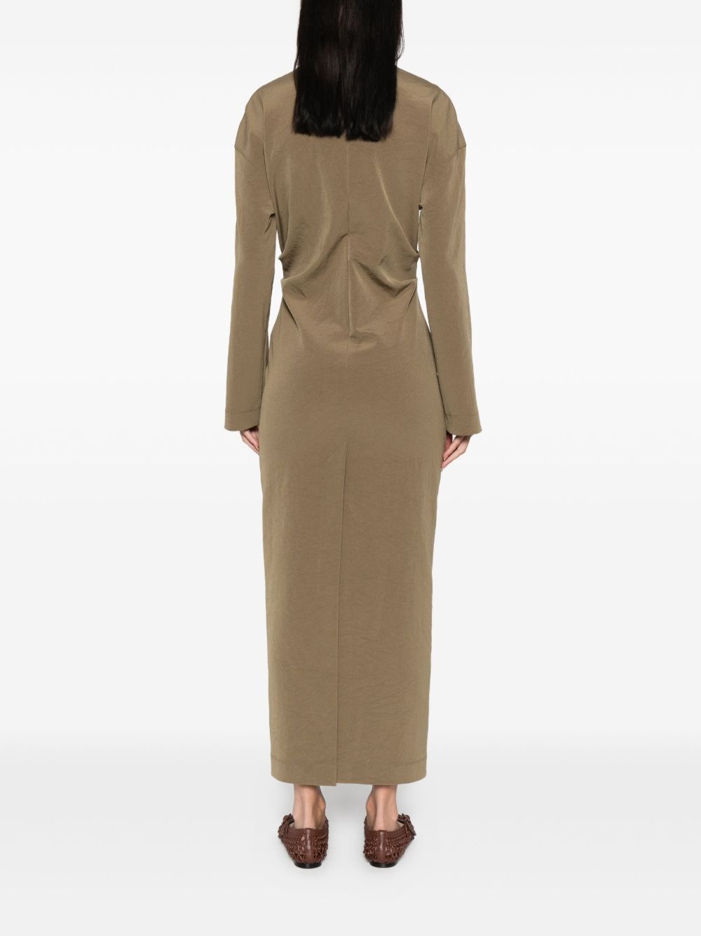 Jamson draped turtleneck midi dress - 4