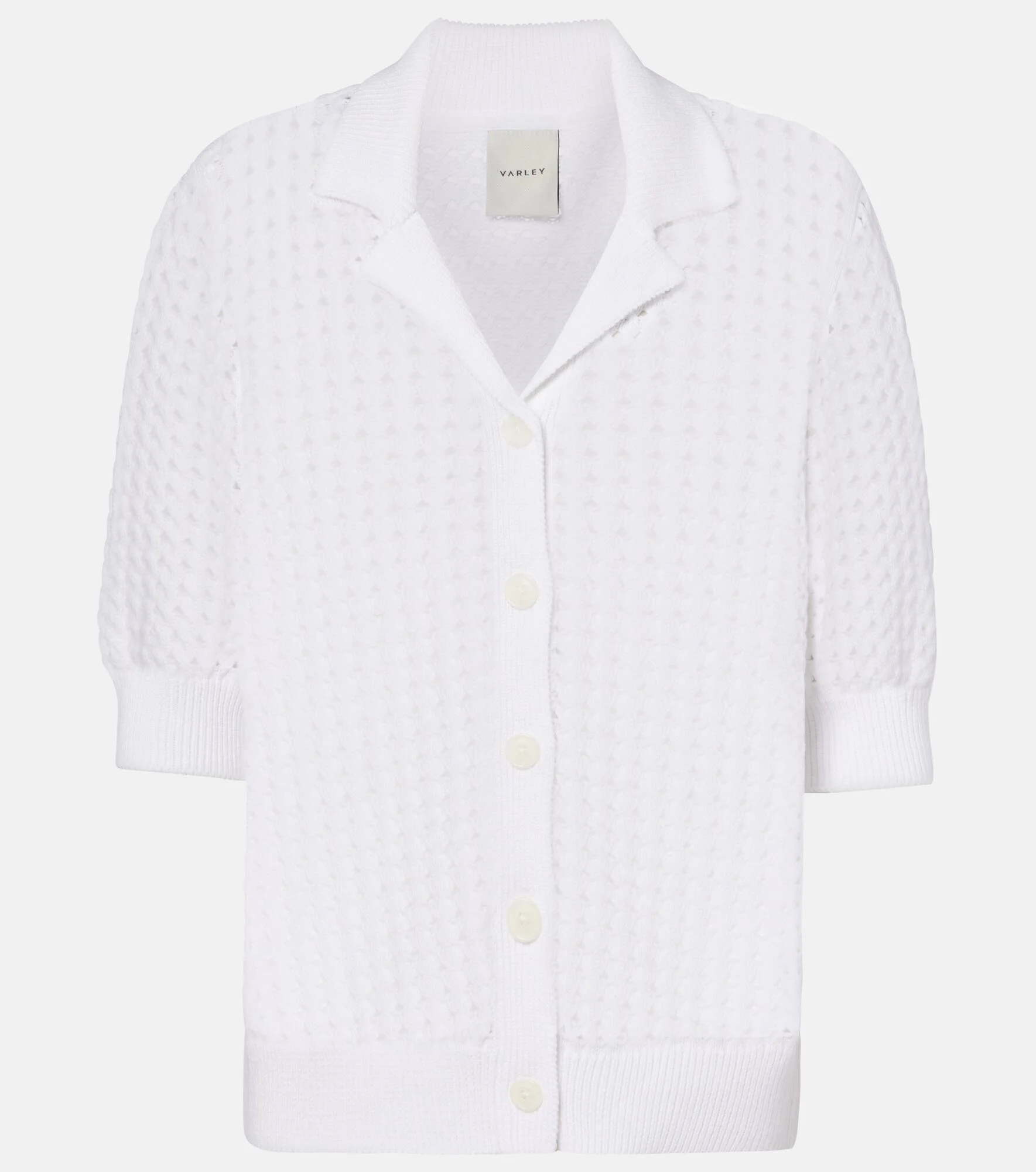 Ellie open-knit cotton cardigan - 1