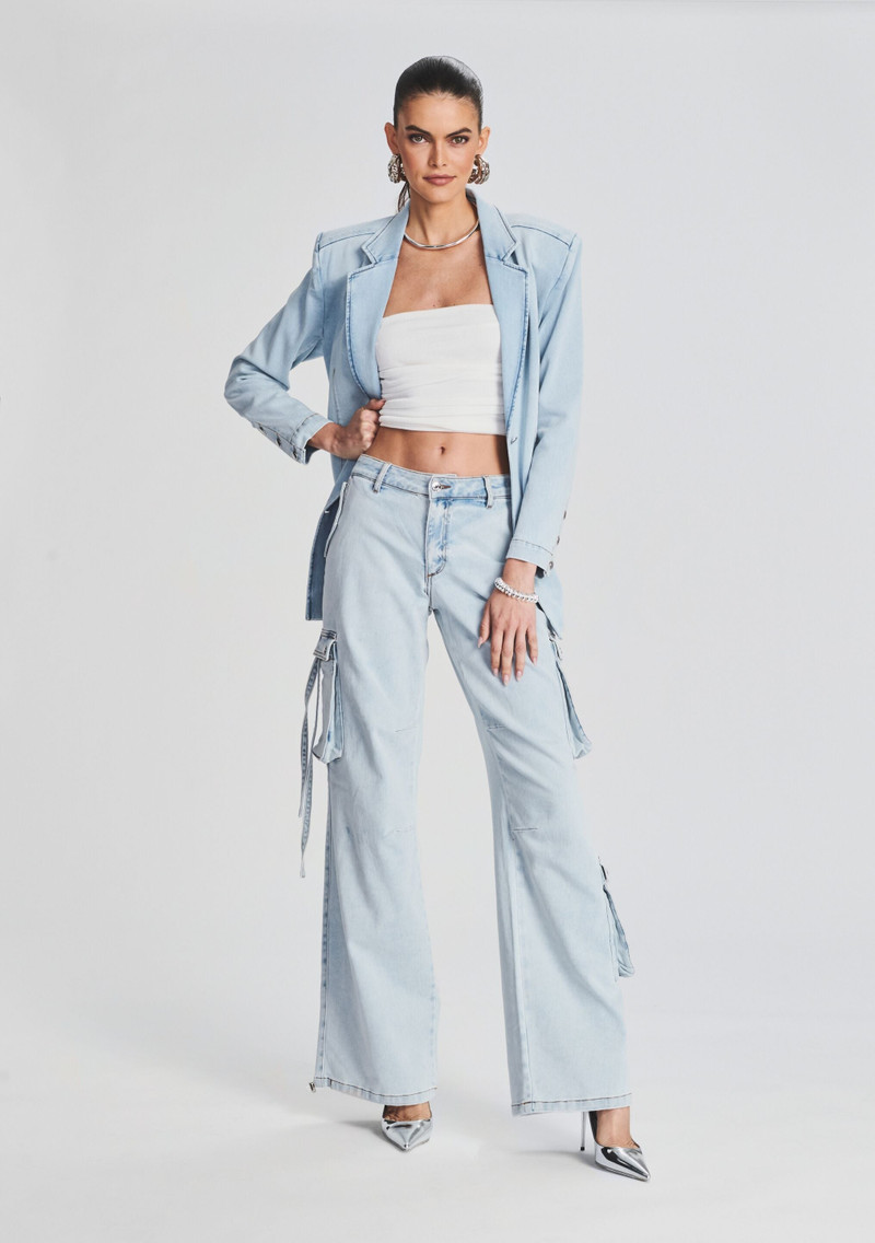 RETROFÊTE BECKETT DENIM BLAZER outlook