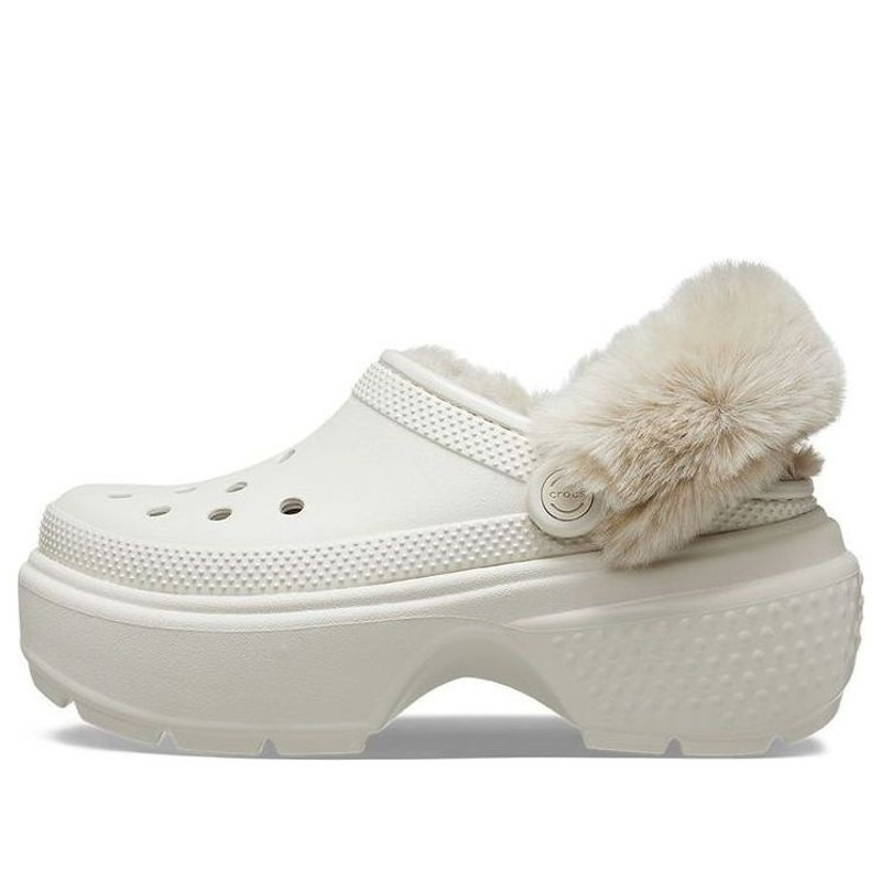 Crocs Stomp Lined Clogs 'White' 208546-160 - 1