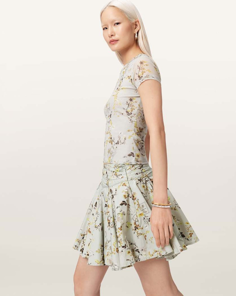 TULIP FLORAL VOUMINOIS MINI SKIRT 3