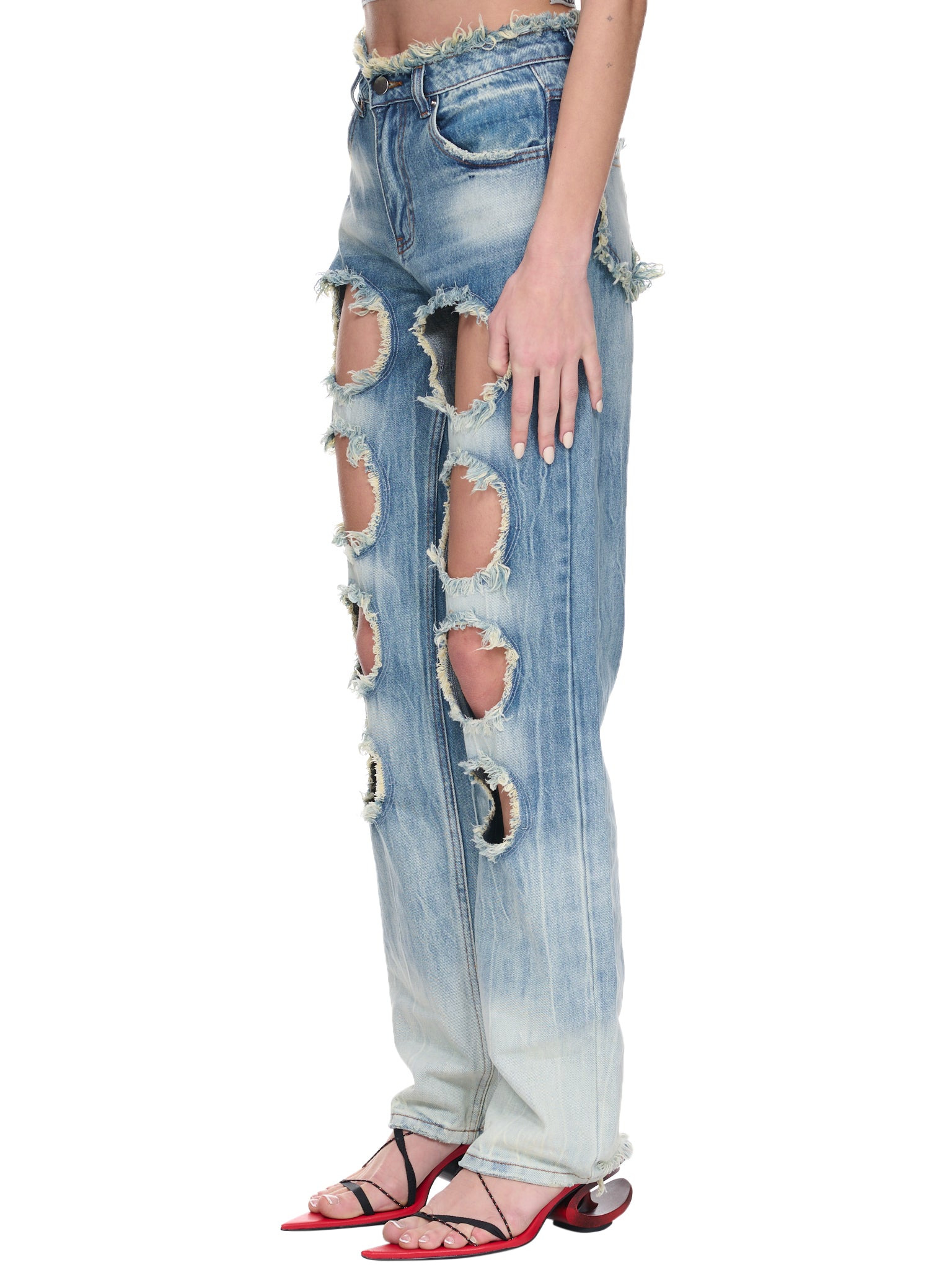 Cut-Out Jeans - 2