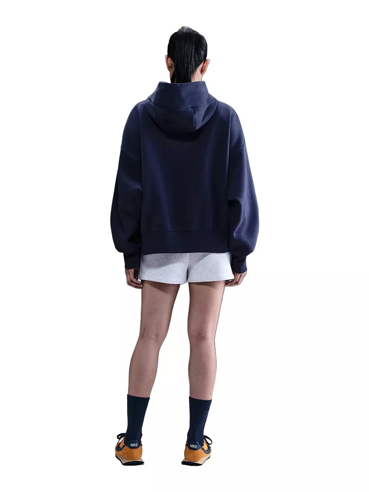 Women's Sportswear Phoenix Fleece Over-Oversized Pullover Hoodie -Navy - 4
