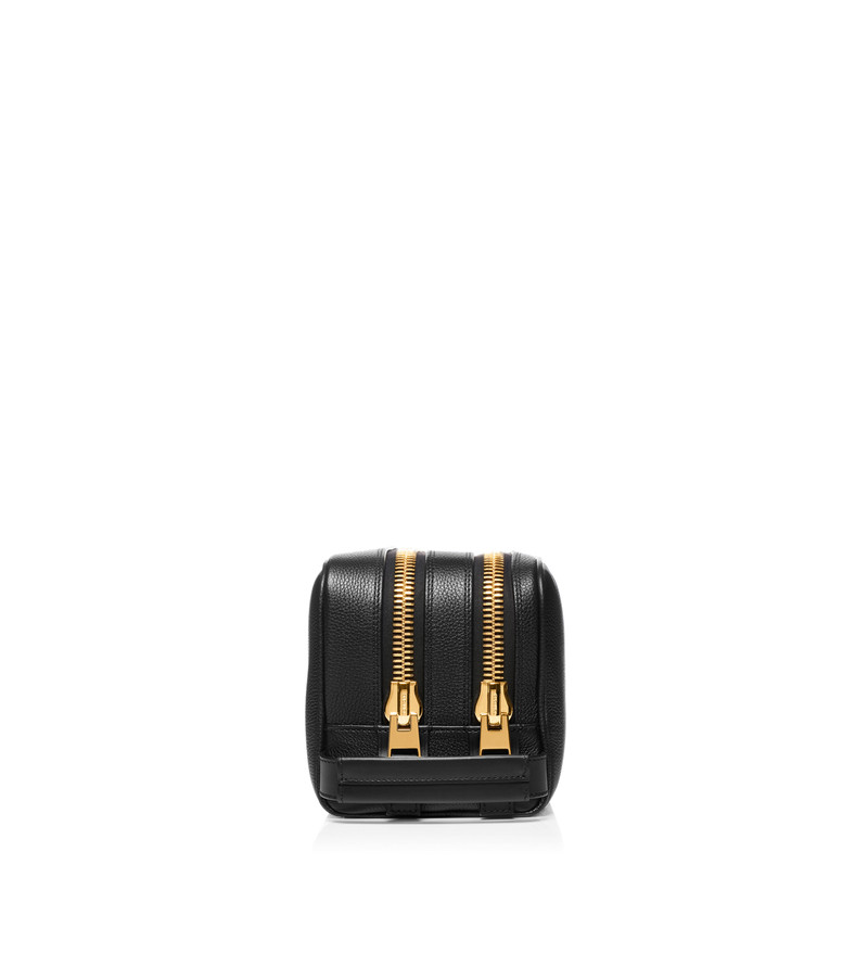 TOM FORD GRAIN LEATHER DOUBLE ZIP TOILETRY BAG outlook