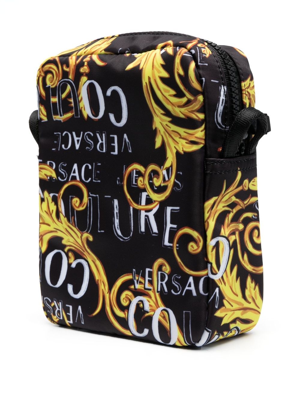 Barocco-print messenger bag - 3
