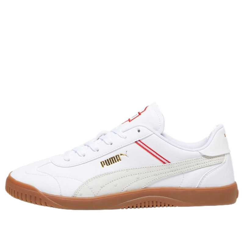 PUMA Club 5v5 RETRO 'White Brown Red' 392496-01 - 1
