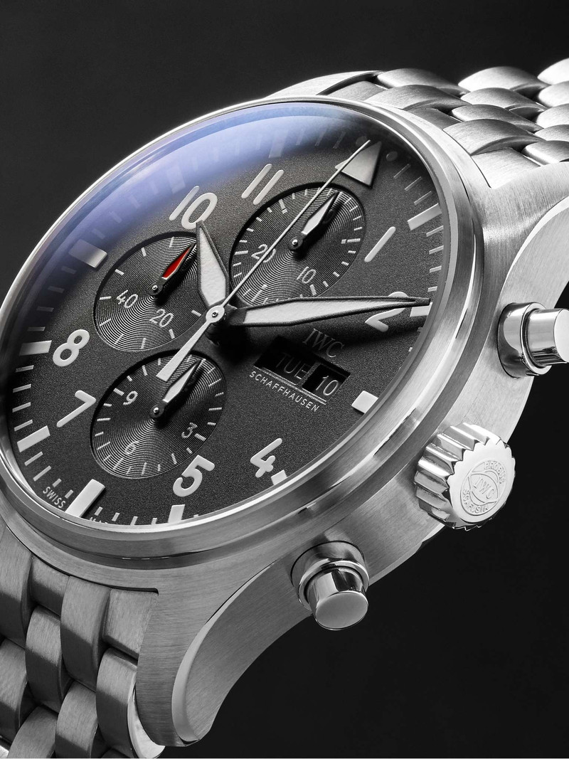 파일럿의 자동 크로노그래프 43mm 스테인레스 스틸 시계, Ref. No. IW377710 4