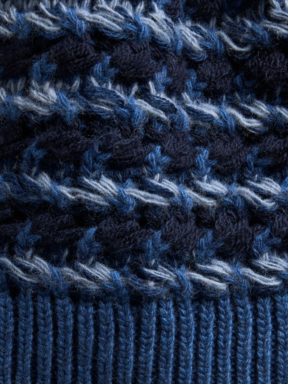 wool-blend patterned beanie - 2