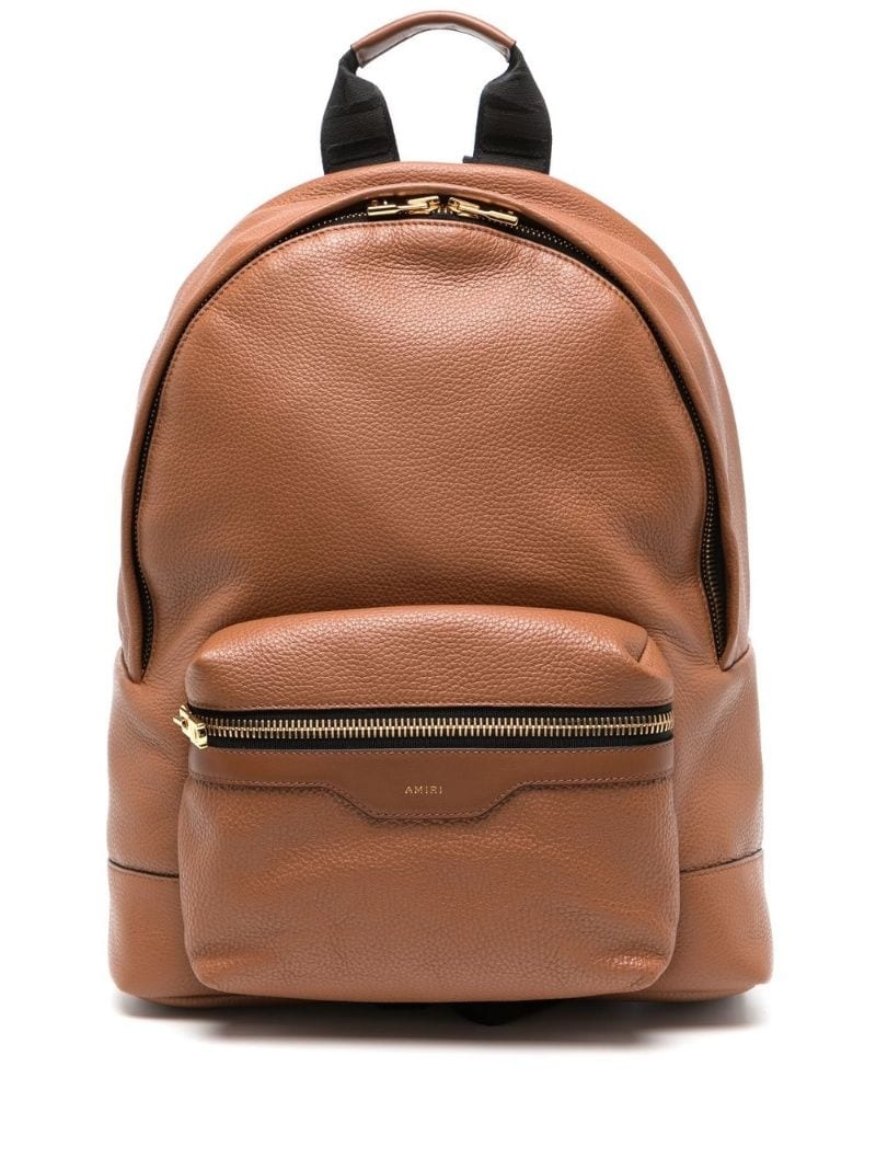 pebbled-effect zip-around backpack - 1