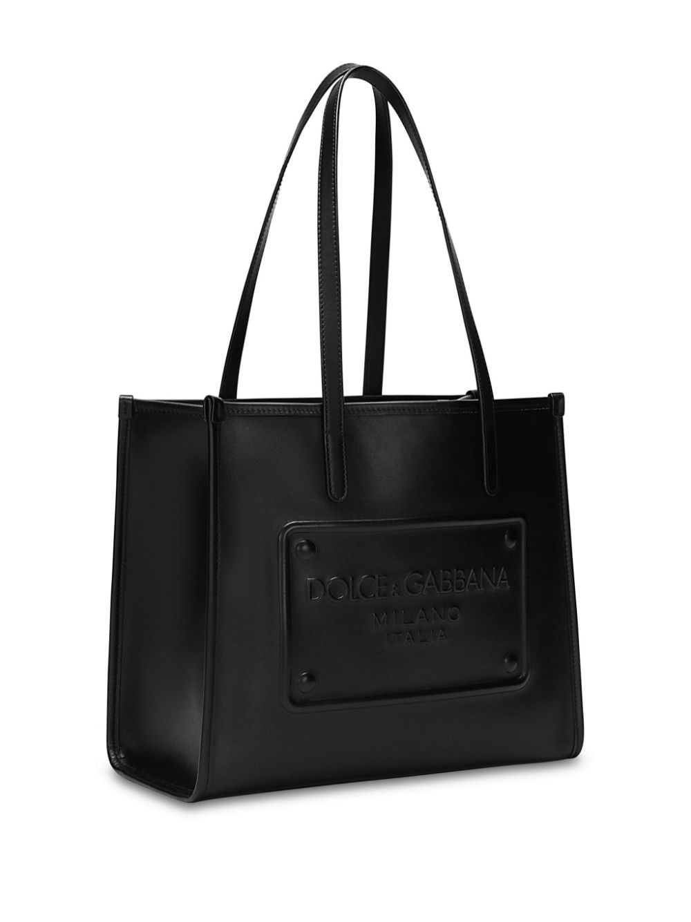 Shopping leather tote bag - 4