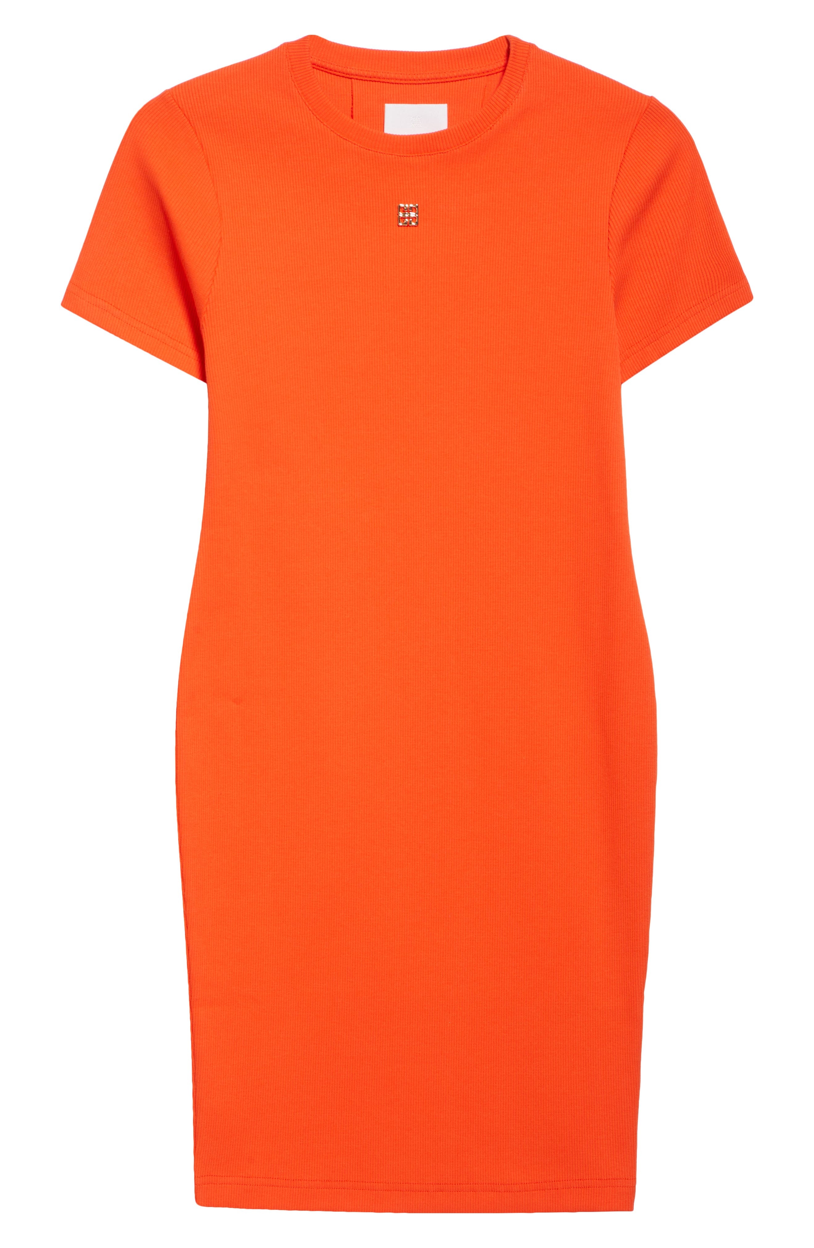 Givenchy 4G Logo Rib Minidress in Orange at Nordstrom - 6