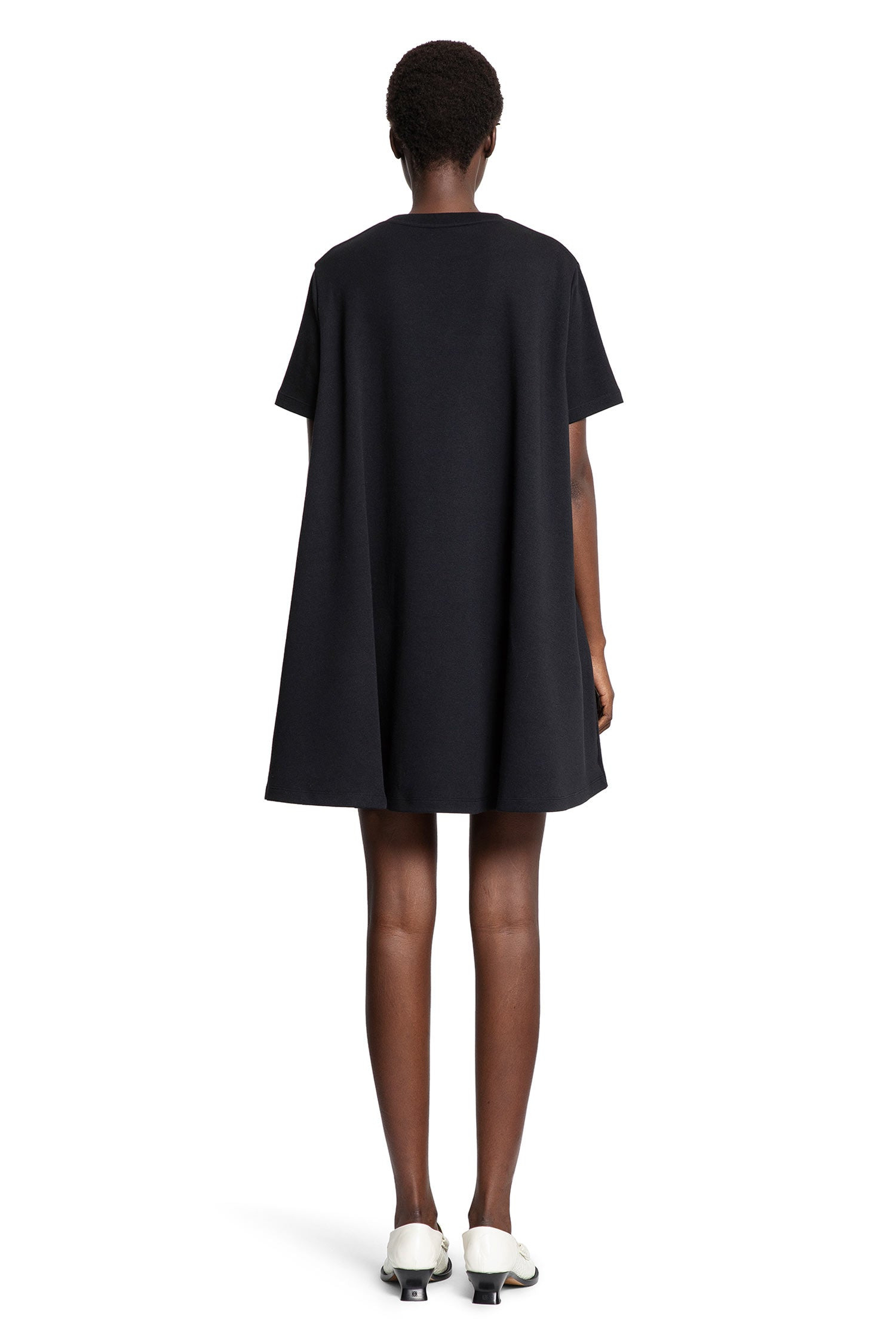 Trapeze-Dress-In-Cotton-Blend - 3