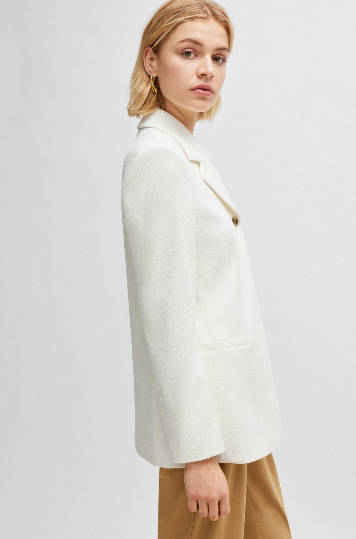 SLIM-FIT JACKET IN A COTTON BLEND - 6