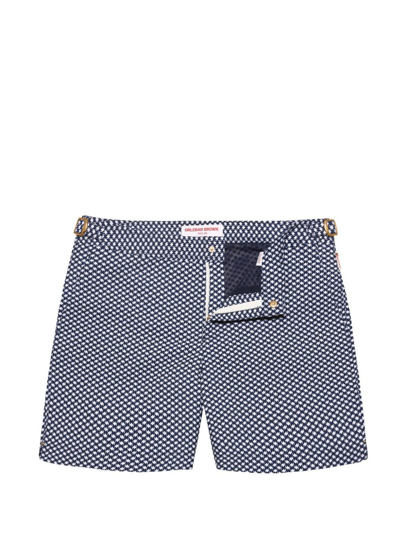 Bulldog jacquard swim shorts 1