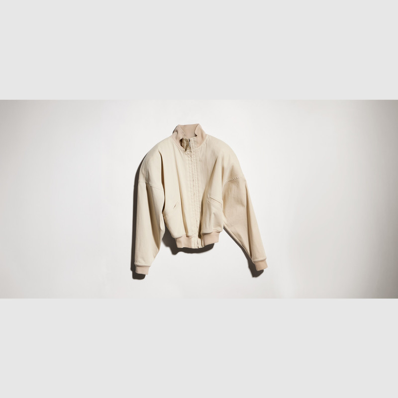GUCCI Silk poplin zip jacket outlook