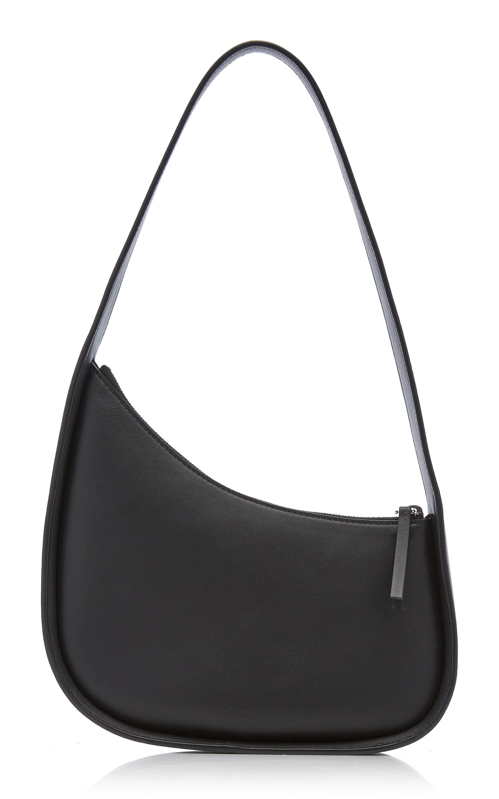 Half Moon Leather Bag black - 6