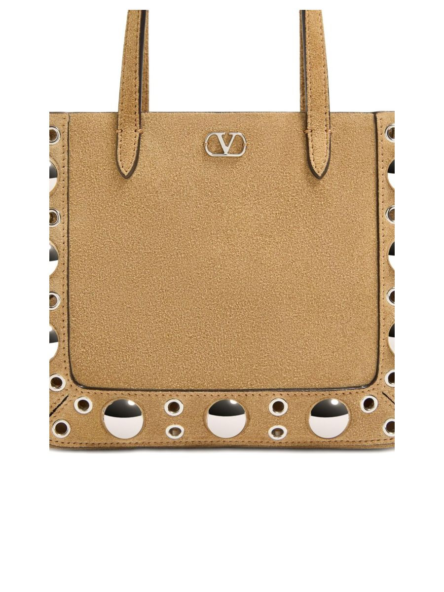 Valentino Garavani Nellcôte Mini Suede Shopping Bag - 4