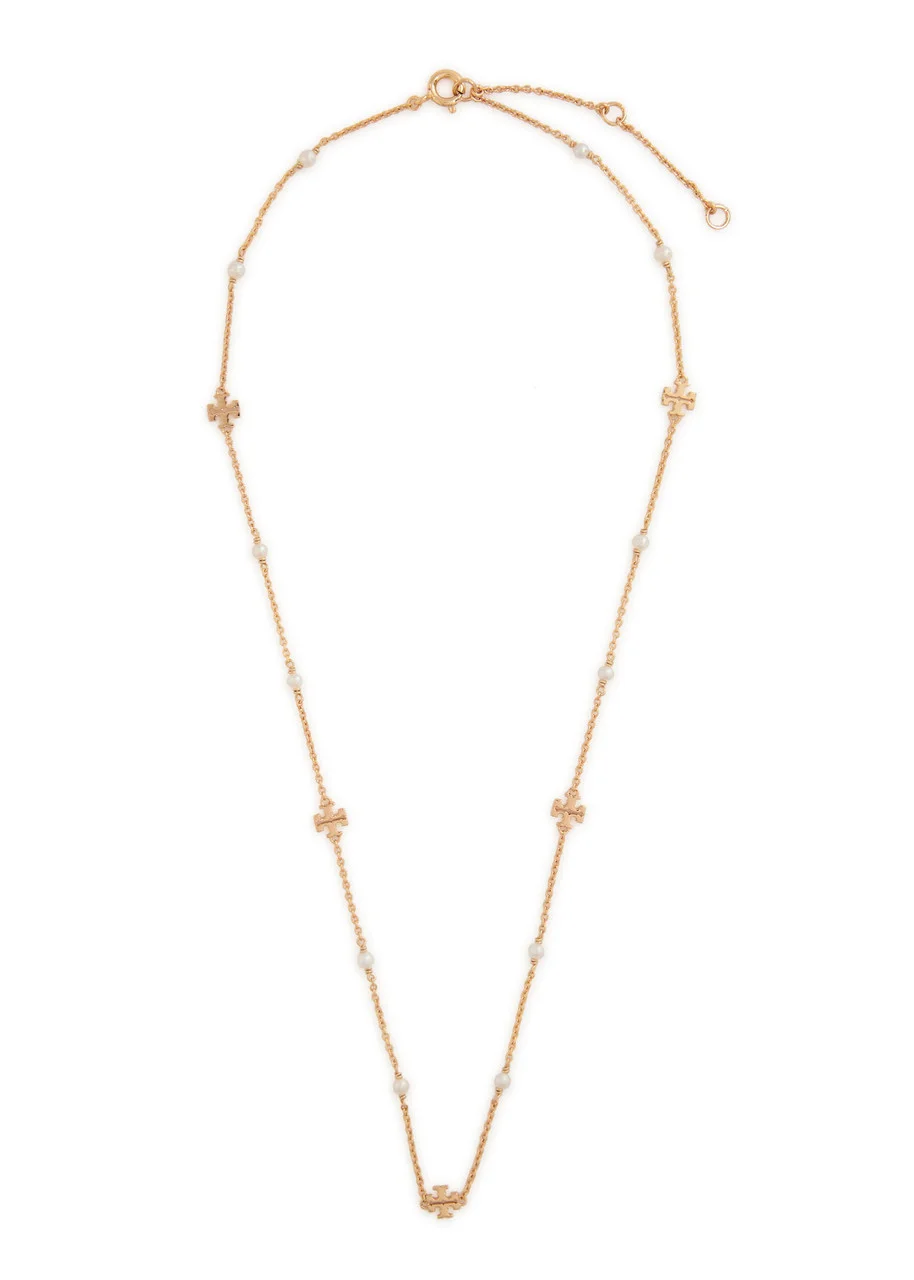 Tory Burch Moondance Pearl 18kt Gold-plated Necklace - 1