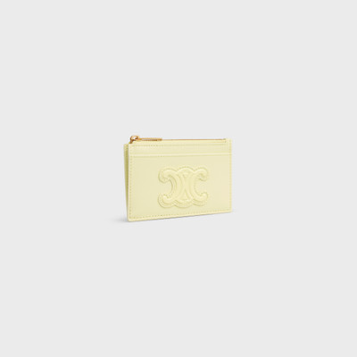 CELINE ZIPPED CARD HOLDER CUIR TRIOMPHE IN SHINY CALFSKIN outlook