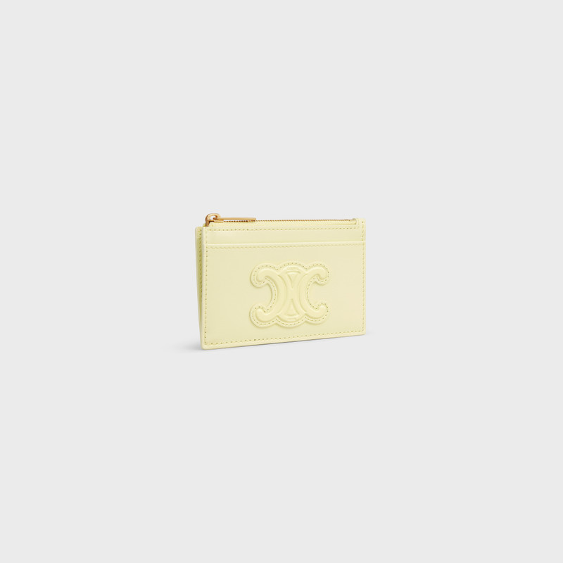 CELINE ZIPPED CARD HOLDER CUIR TRIOMPHE IN SHINY CALFSKIN outlook