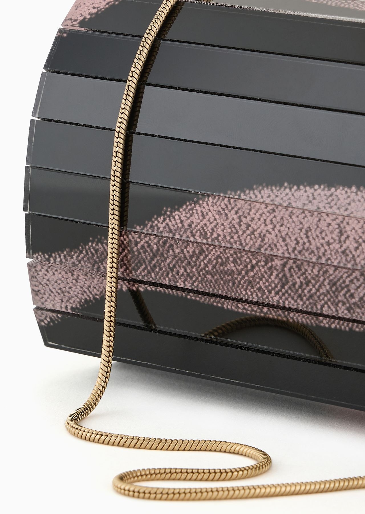 Rigid clutch bag with a gradient print - 5