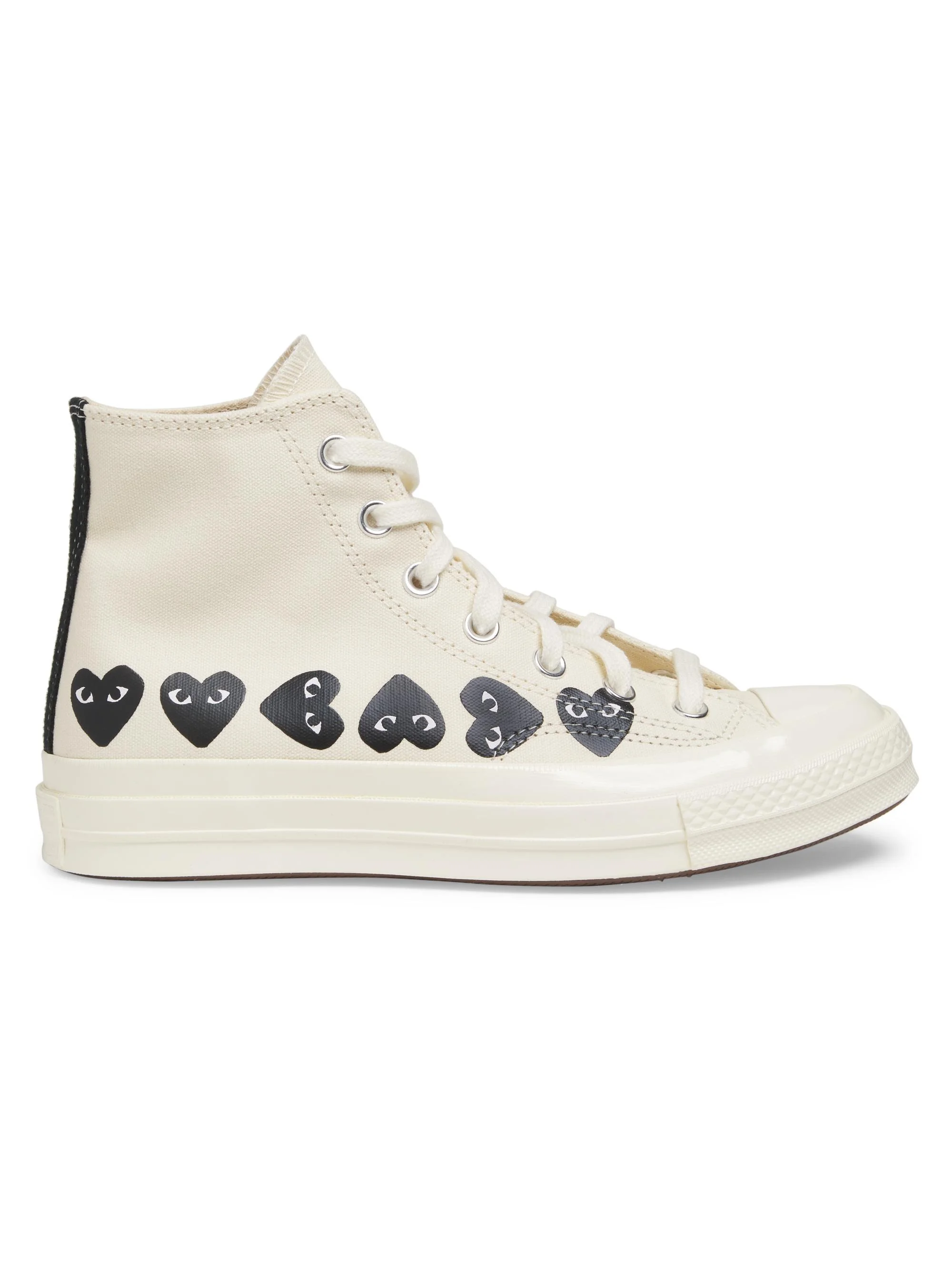 Women's CdG PLAY x Converse Women's's Chuck Taylor All Star Heart High-Top Sneakers - White - 1